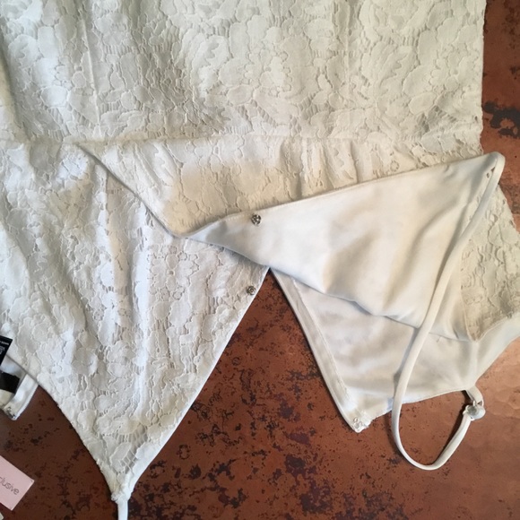 NWT Aqua White Lace Dress - Picture 6 of 7